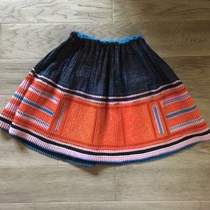 Peruvian embroidered skirt